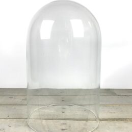 Iron With Marble Base Showcase Display Cloche Bell Jar Dome 33 cm Tal... Glass 