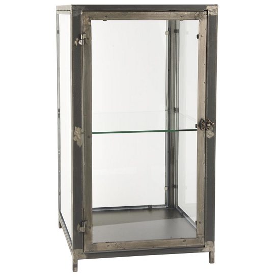 black-metal-cabinet-with-1-shelf-and-glass-door-by-ib-laursen