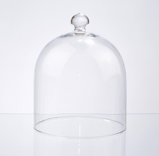 handmade-glass-display-cover-cloche-bell-dome-with-knob-23-cm