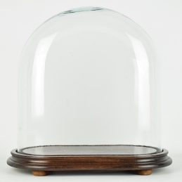 vintage-look-medium-oval-dome-with-wooden-base-height-34-cm
