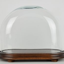 vintage-look-medium-oval-dome-with-wooden-base-height-28-5-cm