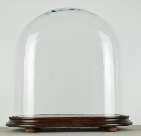 vintage-look-medium-oval-dome-with-wooden-base-height-37-cm